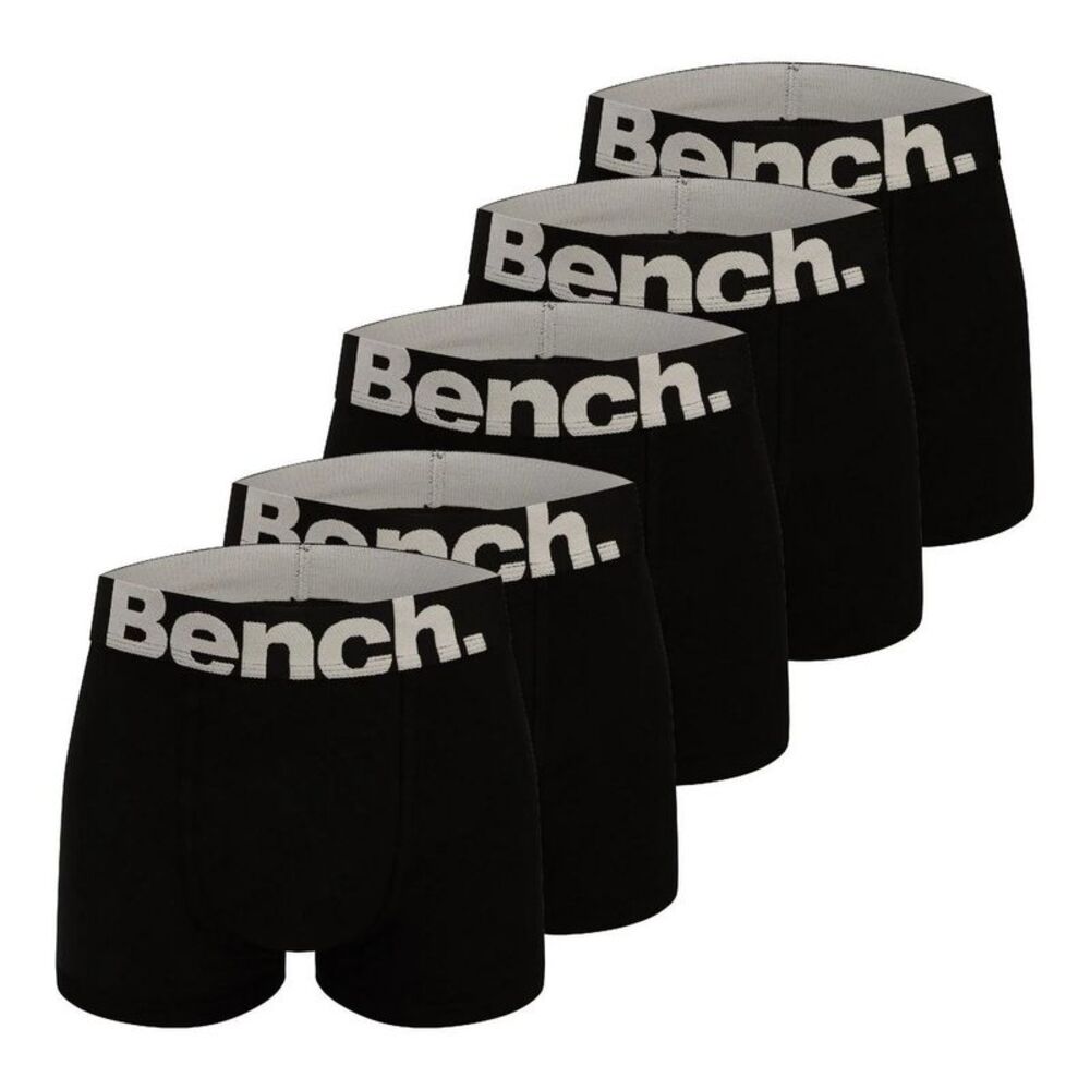 Bench Mens Marco Boxer Shorts (Pack of 5) / Black